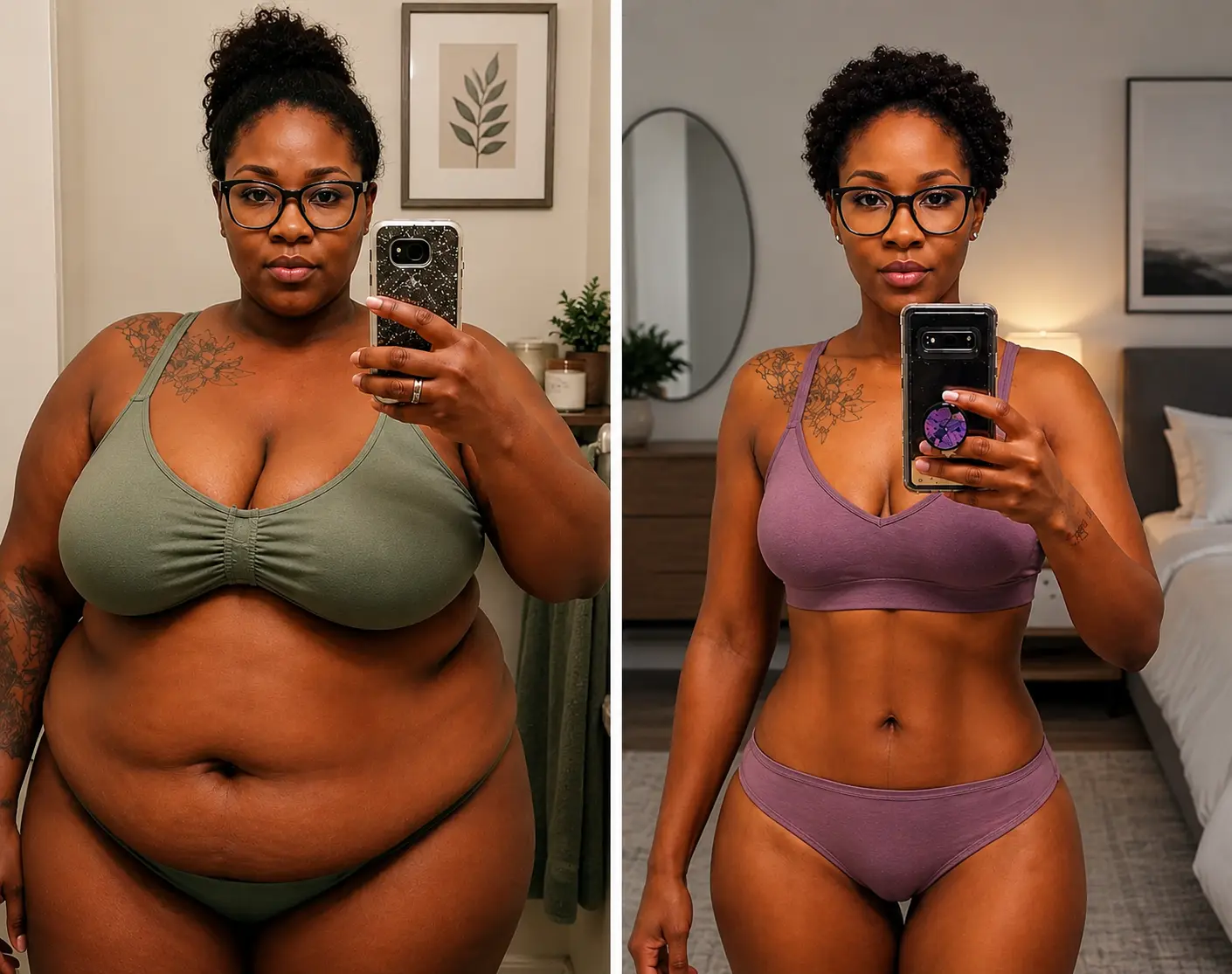 Chebet Before and After Weight Loss Transformation